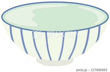 お茶碗のイラスト ベクター素材 127906803