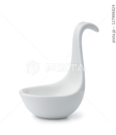 Empty ceramic sauce bowl with handle Empty ceramic sauce bowl with handle 127906824