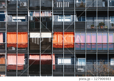 detail of an apartment complex detail of an apartment complex 127906983