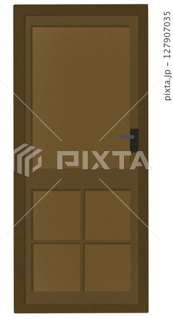 wooden door isolated on white background wooden door isolated on white background 127907035