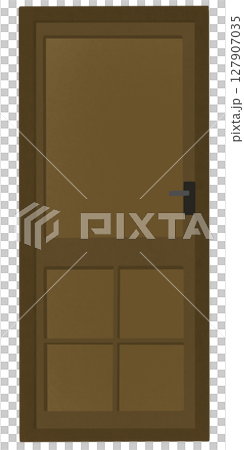 wooden door isolated on white background wooden door isolated on white background 127907035