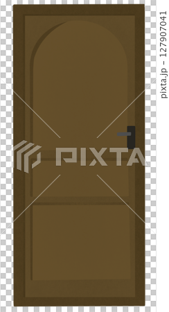 wooden door isolated on white background wooden door isolated on white background 127907041