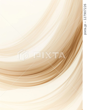 Swirling lines of beige and cream create a soft, flowing abstract design with a calm and elegant appearance 127907226