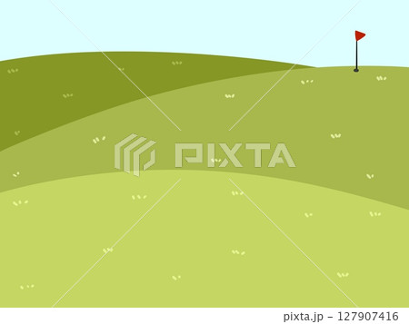 golf field on green grass 127907416