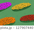 seamless pattern made of garden  127907440