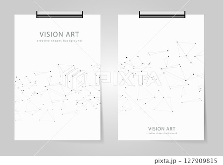 Vector connect lines and dots 127909815