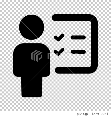 Seminar, training icon 127910261