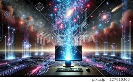 宇宙に繋がるサイバー空間とAIテクノロジー　 127910300