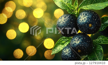 crisp green basil leaves emerge from moist soil, showcasing healthy plant ideal for home gardening or farm cultivation during growing season 127910410