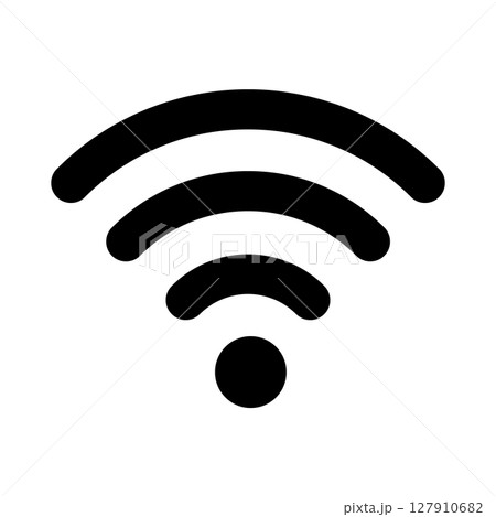 Wi‑Fi、電波マークのアイコン 127910682