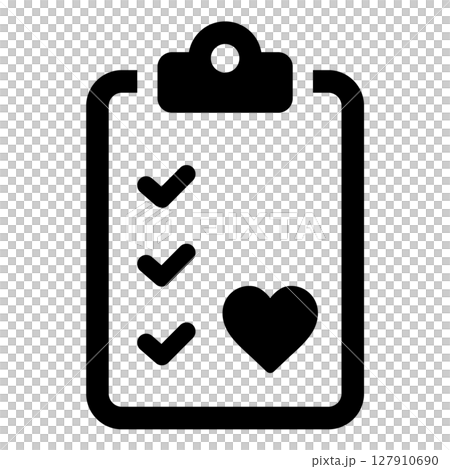 医療カルテ、バインダーのアイコン 127910690