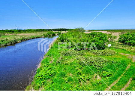 北海道 サロベツ原野の絶景 北海道 サロベツ原野の絶景 127913404