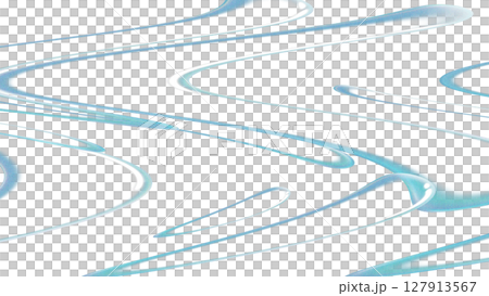 抽象波浪線透明背景 127913567