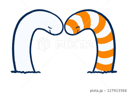 二匹のチンアナゴ 127913568