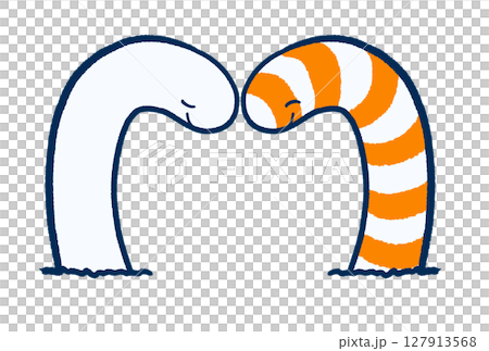 兩條花園鰻魚 127913568