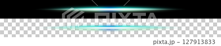 Cyan light beam, upper half black background, lower half transparent Cyan light beam, upper half black background, lower half transparent 127913833