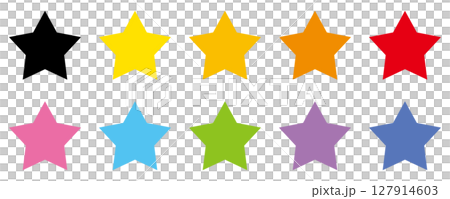 簡單星形彩色集向量 127914603