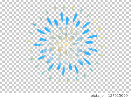 水色花火素材 127915099