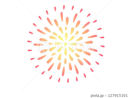 ピンク系花火素材 127915101