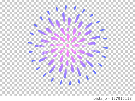 紫系花火素材 127915118