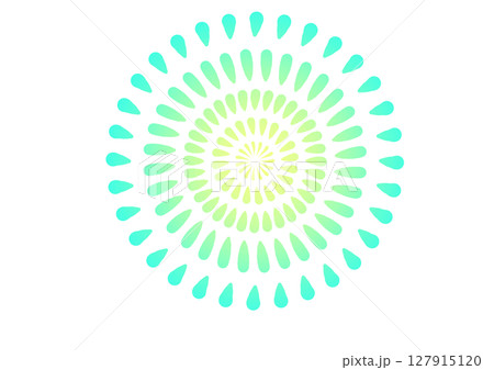 ミントグリーン系花火素材 127915120