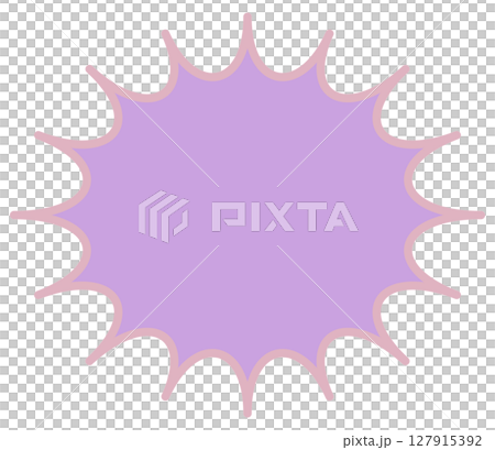 Simple speech bubble 2 purple 127915392