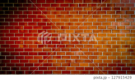 Red brick wall texture background, brick wall texture for interior or exterior design backdrop. 127915429