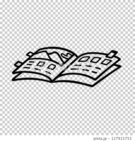 Simple magazine illustration material Simple magazine illustration material 127915753