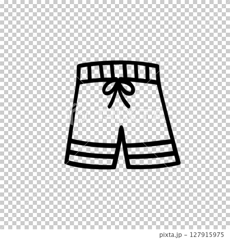 簡單的泳衣插圖素材 127915975