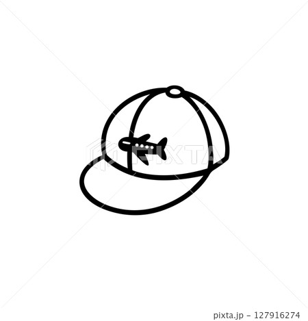 シンプルなぼうしのイラスト素材 シンプルなぼうしのイラスト素材 127916274