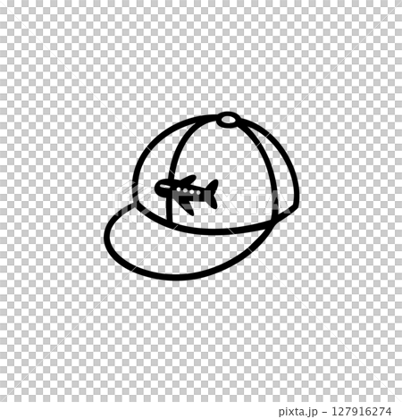 シンプルなぼうしのイラスト素材 シンプルなぼうしのイラスト素材 127916274