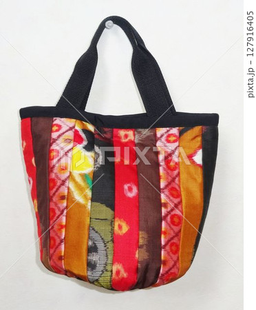 アンティーク着物生地で作ったバッグ 127916405