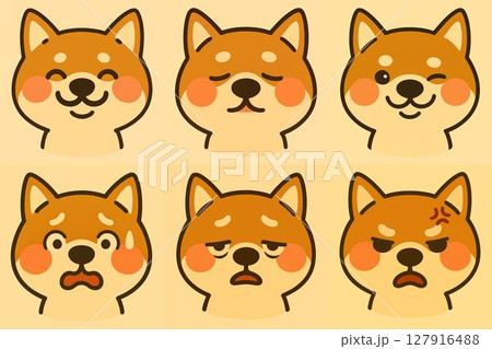 柴犬の表情 127916488