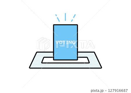 選挙の投票や採決をイメージしたイラスト 選挙の投票や採決をイメージしたイラスト 127916687