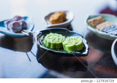 九份　阿妹茶樓のお茶菓子 127916729