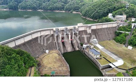 【土師ダム】広島県安芸高田市_撮影2025年6月_ドローン空撮_HATHAD_No44 【土師ダム】広島県安芸高田市_撮影2025年6月_ドローン空撮_HATHAD_No44 127917180