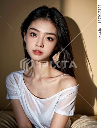 美しい女性のポートレート 美しい女性のポートレート 127917395