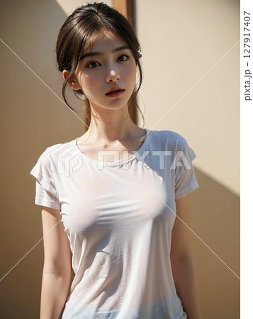 美しい女性のポートレート 127917407