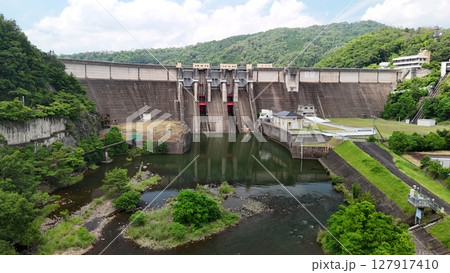 【土師ダム】広島県安芸高田市_撮影2025年6月_ドローン空撮_HATHAD_No31 127917410