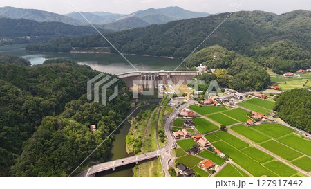 【土師ダム】広島県安芸高田市_撮影2025年6月_ドローン空撮_HATHAD_No29 【土師ダム】広島県安芸高田市_撮影2025年6月_ドローン空撮_HATHAD_No29 127917442