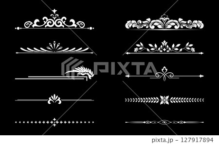 Vintage set. Floral elements for design monograms, invitations, frames, menus and labels. Graphic design of the website, cafes, boutiques, hotels, wedding invitations. Vintage set. Floral elements for design monograms, invitations, frames, menus and labels. Graphic design of the website, cafes, boutiques, hotels, wedding invitations. 127917894