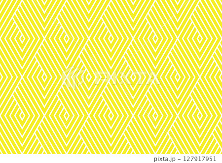 Abstract geometric pattern. A seamless vector background. White and yellow ornament. Graphic modern pattern. Simple lattice graphic design 127917951