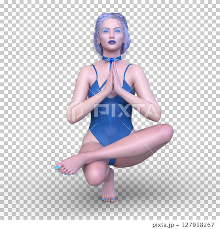 A woman in a bathing suit 127918267