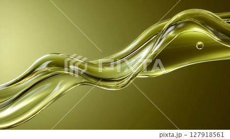 Green serum texture transparent liquid moisturizer smear gel background 127918561