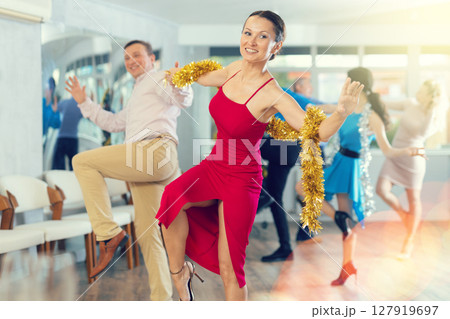 Adult woman dancing Adult woman dancing 127919697