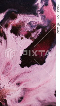 Glitter mix. Abstract art. Defocused maroon pink blue color paint in ripple water acrylic wet texture flowing on creative background. Glitter mix. Abstract art. Defocused maroon pink blue color paint in ripple water acrylic wet texture flowing on creative background. 127919989
