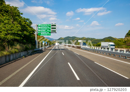 静岡県内を通る新東名高速道路 静岡県内を通る新東名高速道路 127920203