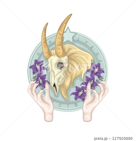 Illustration of Capricorn Illustration of Capricorn 127920880