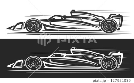 Vector logo for F1 Racing Car 127921059