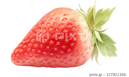 透明背景（png）に1個のイチゴのイラスト 127921168